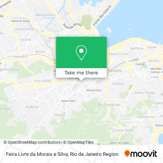 Mapa Feira Livre da Morais e Silva