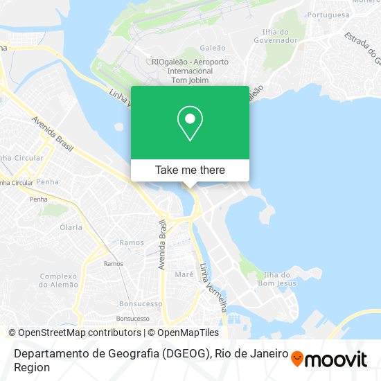 Departamento de Geografia (DGEOG) map