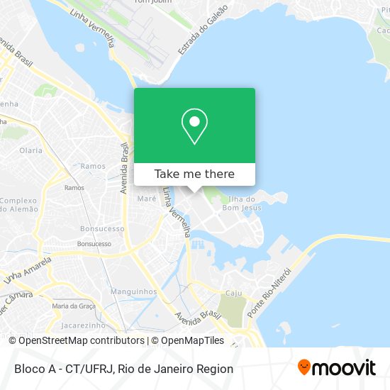 Bloco A - CT/UFRJ map