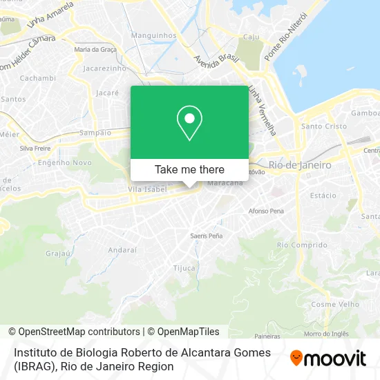 Instituto de Biologia Roberto de Alcantara Gomes (IBRAG) map