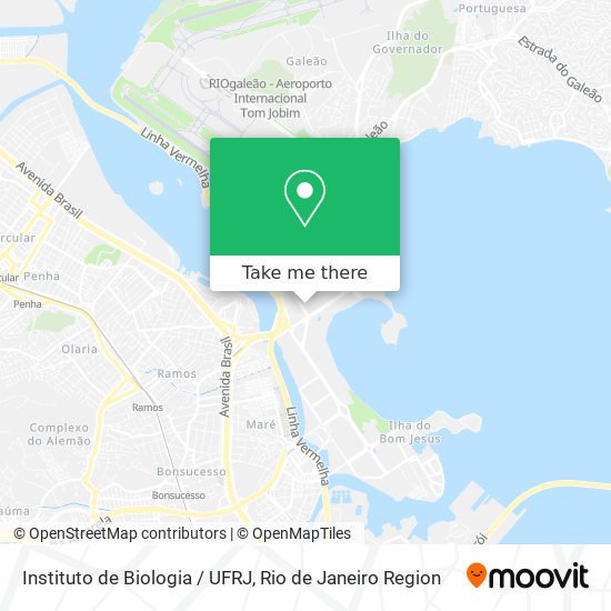 Instituto de Biologia / UFRJ map