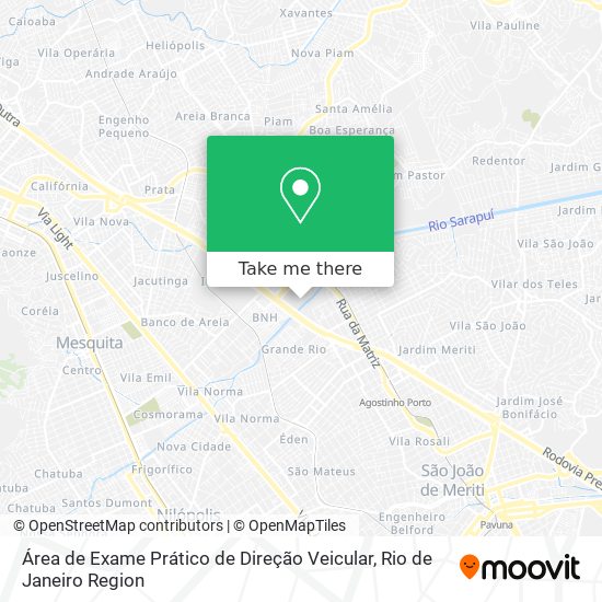 Área de Exame Prático de Direção Veicular map