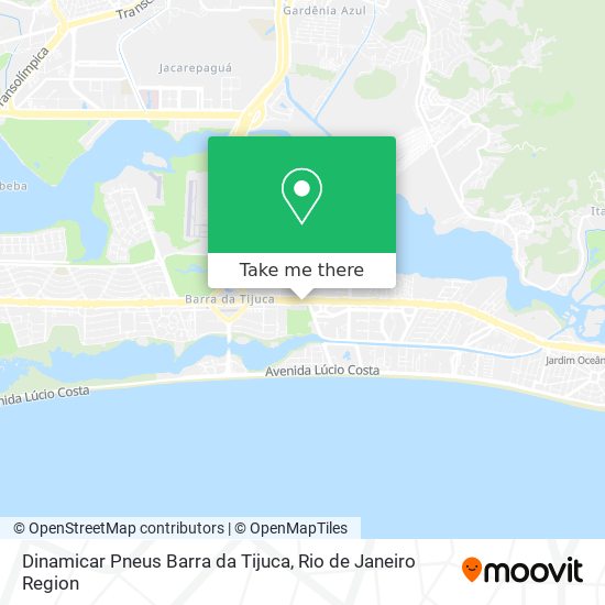 Dinamicar Pneus Barra da Tijuca map