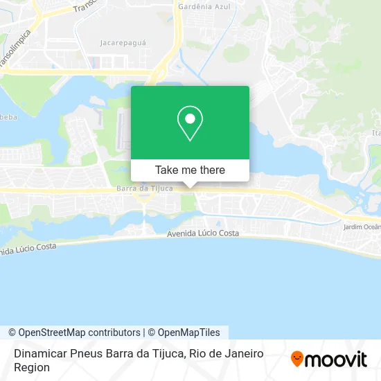 Dinamicar Pneus Barra da Tijuca map
