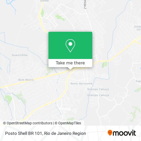 Posto Shell BR 101 map