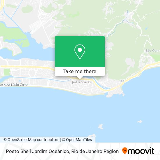 Mapa Posto Shell Jardim Oceânico