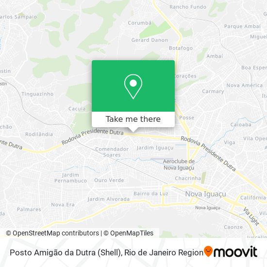 Posto Amigão da Dutra (Shell) map