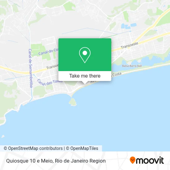 Quiosque 10 e Meio map