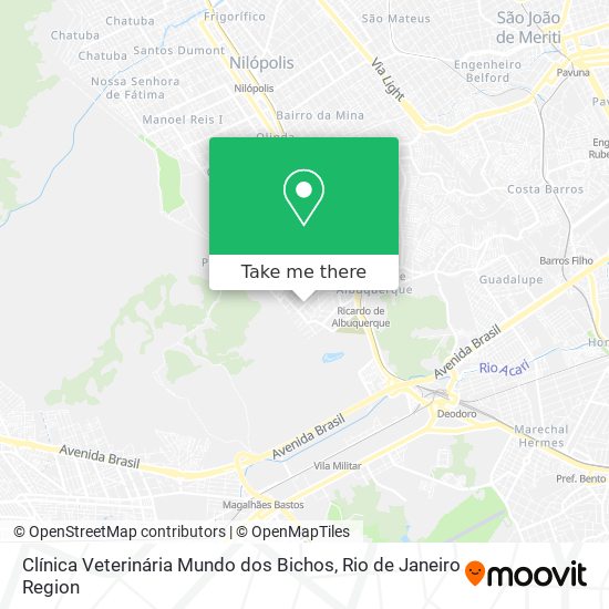 Clínica Veterinária Mundo dos Bichos map