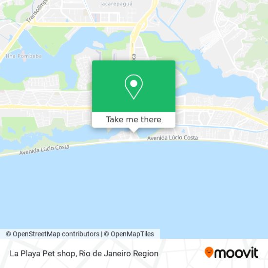 La Playa Pet shop map