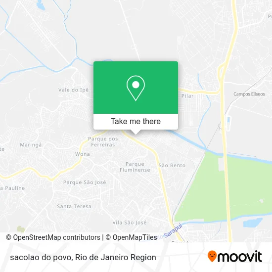 sacolao do povo map
