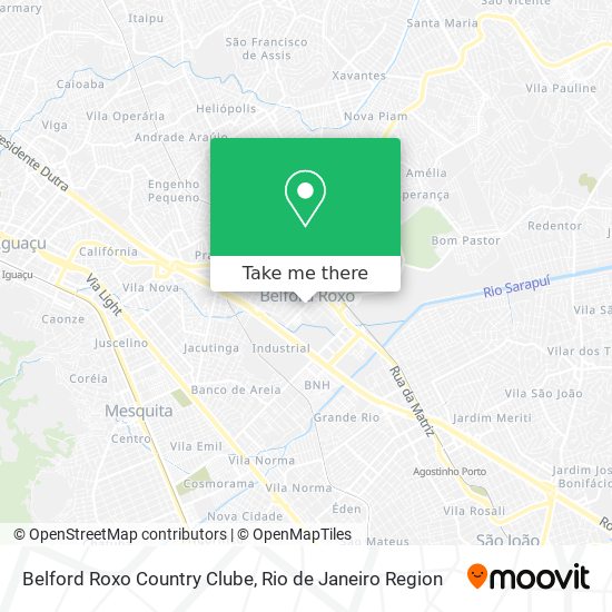 Belford Roxo Country Clube map