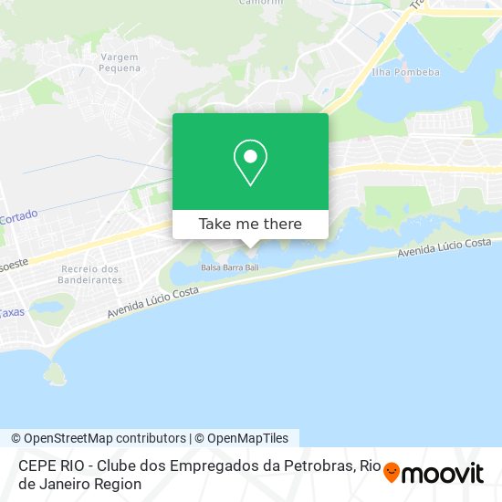 CEPE RIO - Clube dos Empregados da Petrobras map