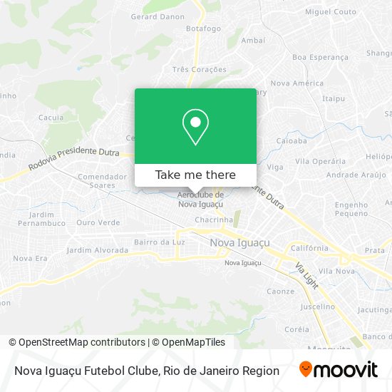 Mapa Nova Iguaçu Futebol Clube