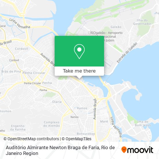 Mapa Auditório Almirante Newton Braga de Faria