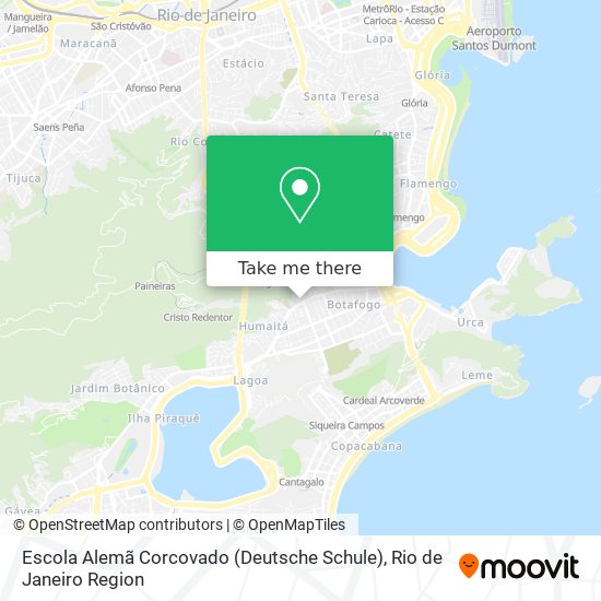 Mapa Escola Alemã Corcovado (Deutsche Schule)