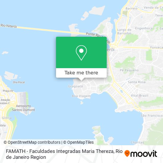 Mapa FAMATH - Faculdades Integradas Maria Thereza