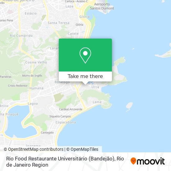 Mapa Rio Food Restaurante Universitário (Bandejão)