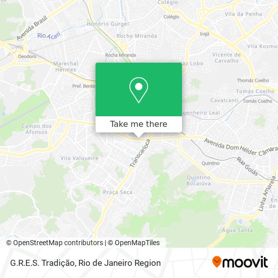 G.R.E.S. Tradição map