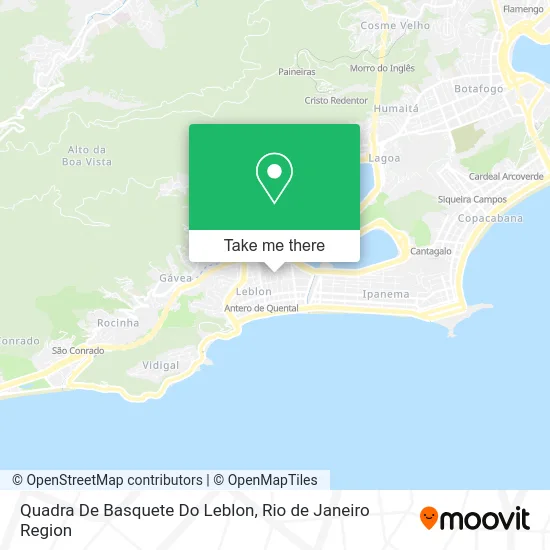 Quadra De Basquete Do Leblon map
