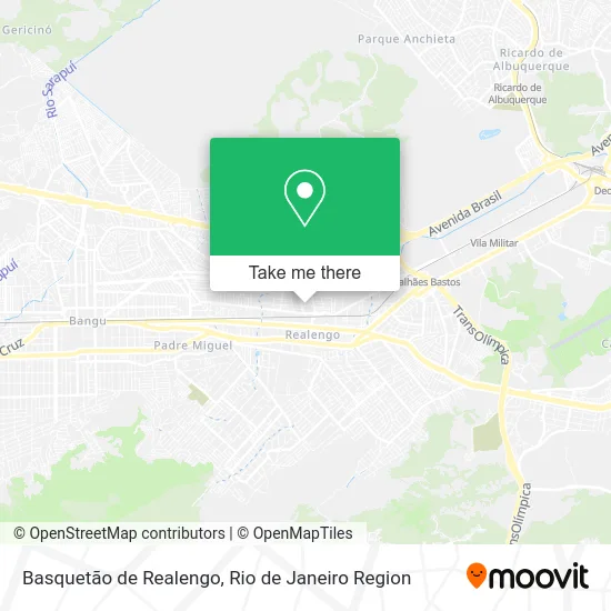 Basquetão de Realengo map