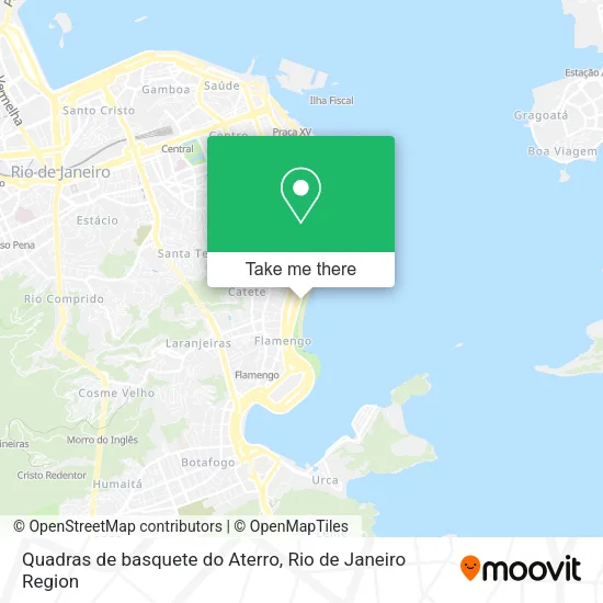 Quadras de basquete do Aterro map