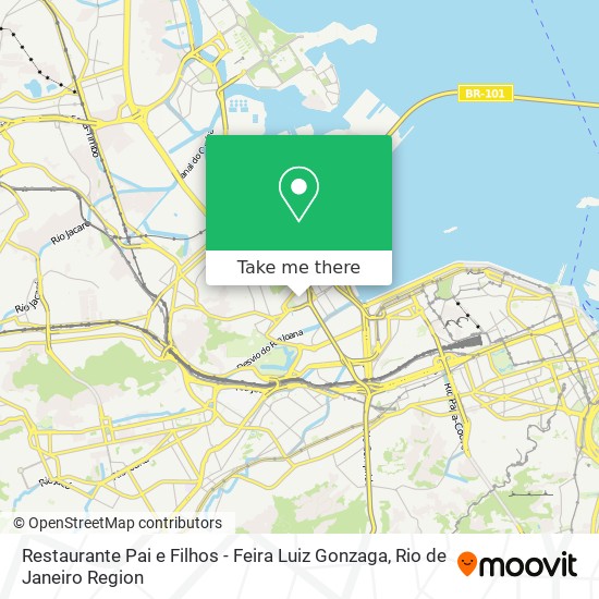 Mapa Restaurante Pai e Filhos - Feira Luiz Gonzaga