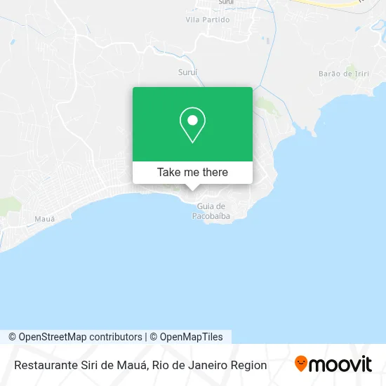 Restaurante Siri de Mauá map