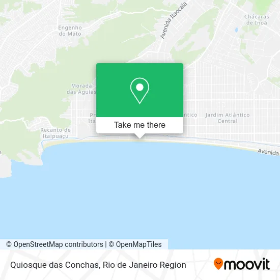 Quiosque das Conchas map