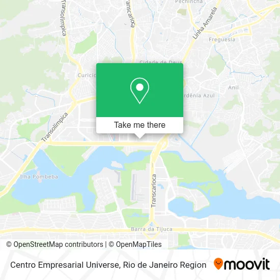 Centro Empresarial Universe map