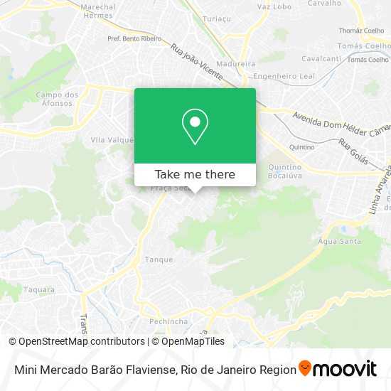 Mapa Mini Mercado Barão Flaviense