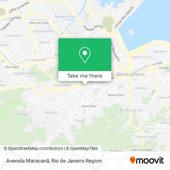 Mapa Avenida Maracanã
