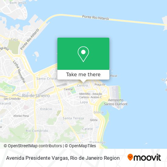 Mapa Avenida Presidente Vargas