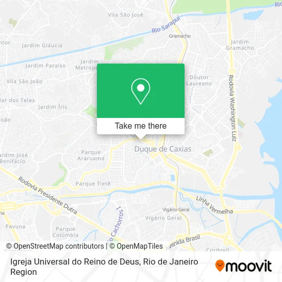 Igreja Universal do Reino de Deus map