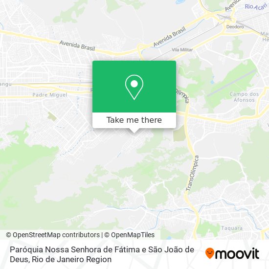 Paróquia Nossa Senhora de Fátima e São João de Deus map