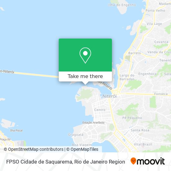 Mapa FPSO Cidade de Saquarema