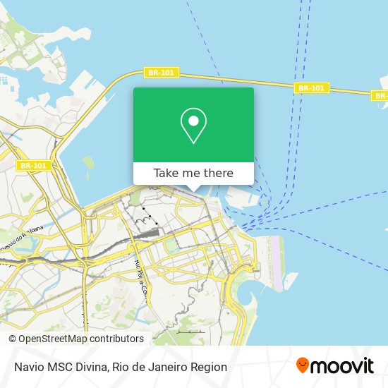 Mapa Navio MSC Divina