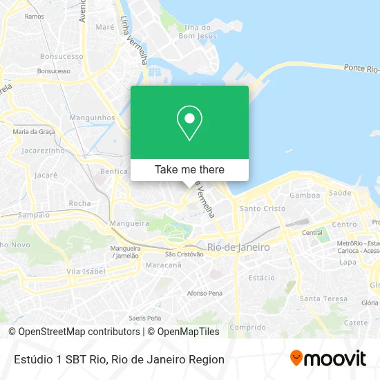 Estúdio 1 SBT Rio map