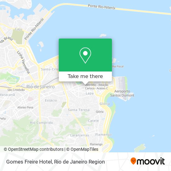 Mapa Gomes Freire Hotel