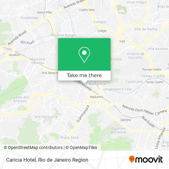 Carícia Hotel map