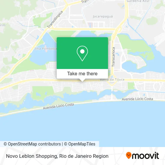 Novo Leblon Shopping map