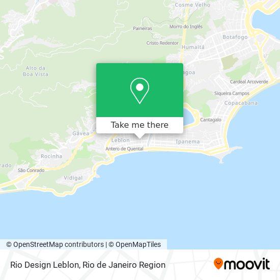 Rio Design Leblon map