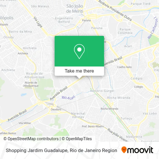 Shopping Jardim Guadalupe map