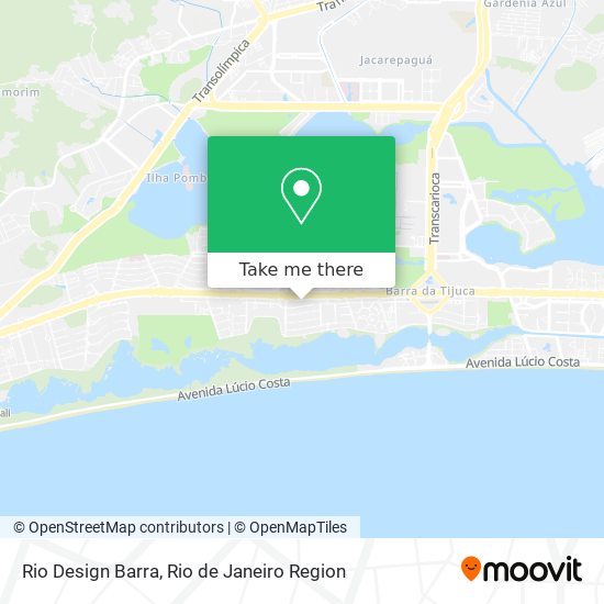 Rio Design Barra map