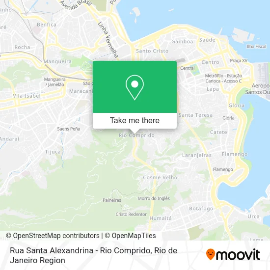 Rua Santa Alexandrina - Rio Comprido map