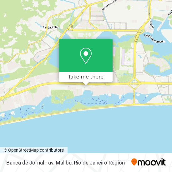 Banca de Jornal - av. Malibu map