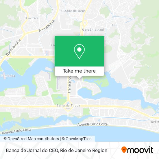 Banca de Jornal do CEO map