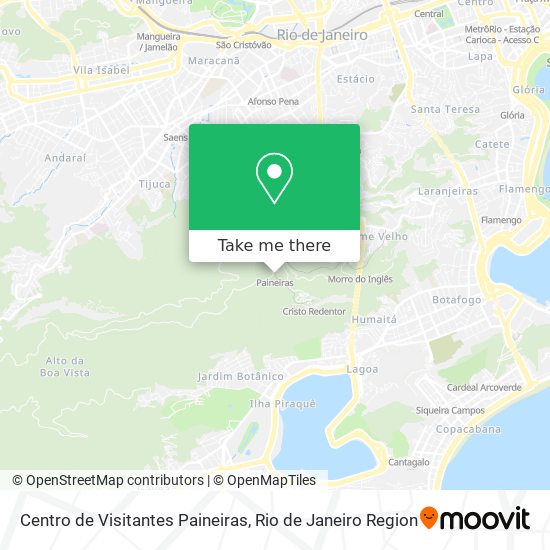 Centro de Visitantes Paineiras map