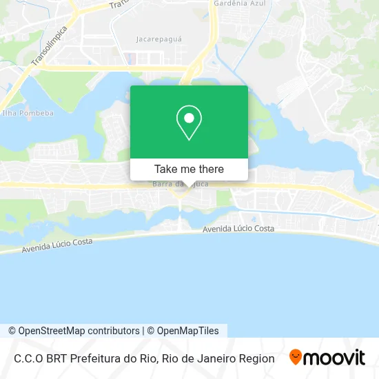 C.C.O BRT Prefeitura do Rio map