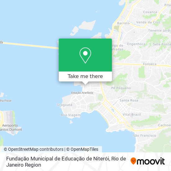 Mapa Fundação Municipal de Educação de Niterói